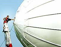 File photo of a moored Techsphere airship uav.